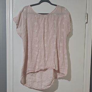 Pink Floral Women's Top